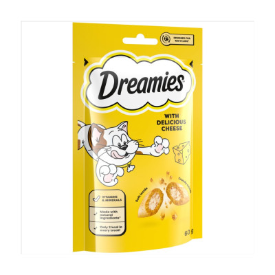 DREAMIES Cat Treat Biscuits with Cheese 60g