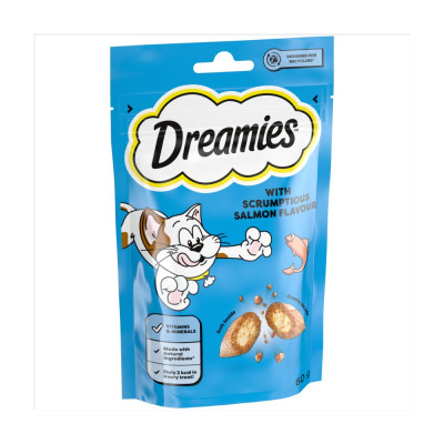 DREAMIES Salmon Flavour Cat Treats 60g