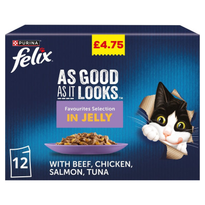 FELIX As Good As It Looks Favourites Selection Wet Cat Food 12 x 85g