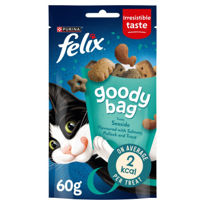 FELIX Goody Bag Seaside Cat Treats – Salmon, Pollock & Trout