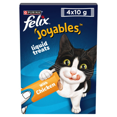 FELIX Joyables Liquid with Chicken Cat Treats 4x10g