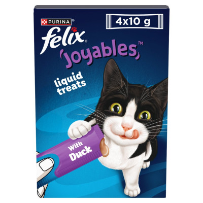 FELIX Joyables Liquid with Duck Cat Treat 4x10g