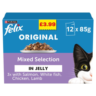 FELIX Original Mixed Selection in Jelly Wet Cat Food 12x85g