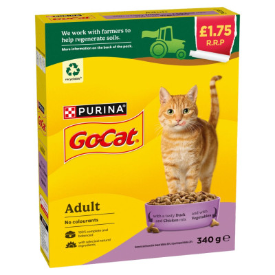 GO-CAT Chicken & Duck with Vegetables Adult Dry Cat Food