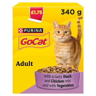 GO-CAT Chicken & Duck with Vegetables Adult Dry Cat Food