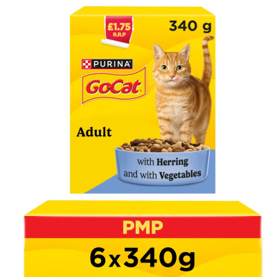 GO-CAT Herring with Vegetables Adult Dry Cat Food