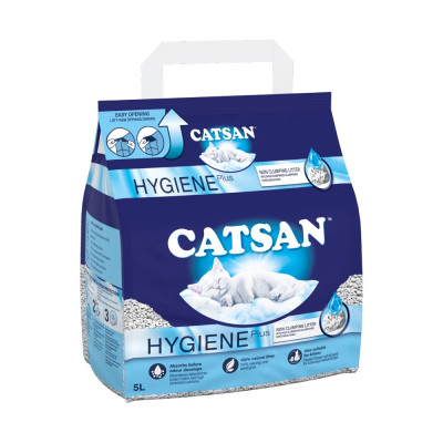 Catsan Hygiene Plus Non-Clumping Cat Litter 5L